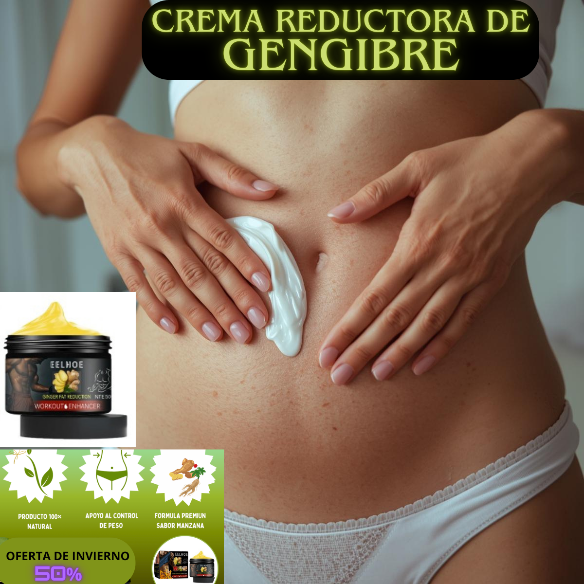 CREMA REDUCTORA DE GRASA ABDOMINAL