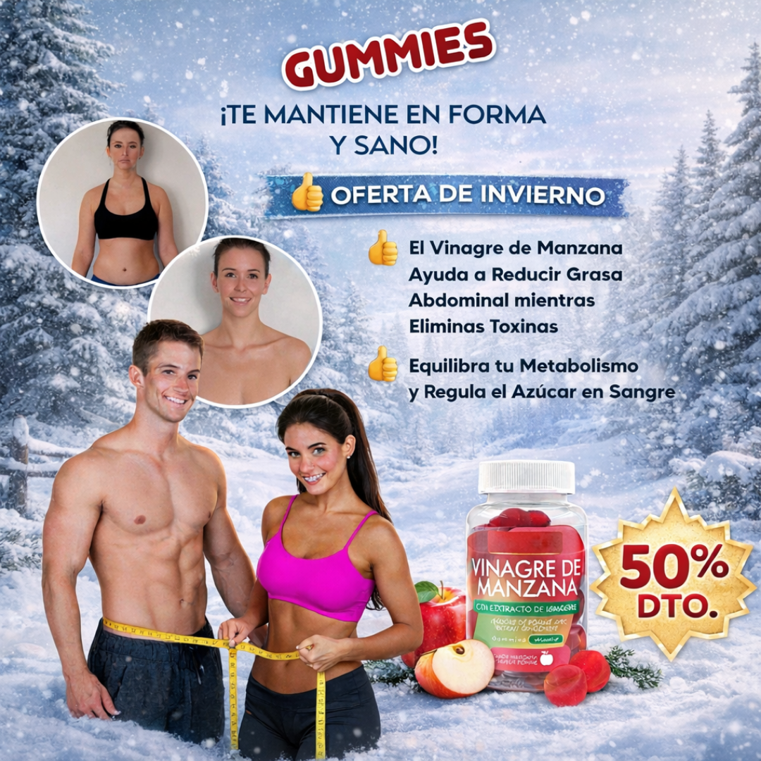 Gummies Vinagre de Manzana: Tu Aliado Natural para Bajar de Peso "Producto Local"
