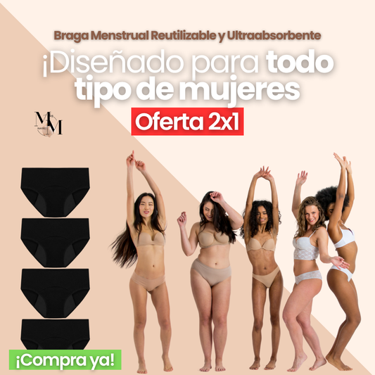 1+1 GRATIS/ DOBLE COMODIDAD, CERO DESECHABLES CON LUNAWEAR™