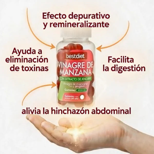 Gummies Vinagre de Manzana: Tu Aliado Natural para Bajar de Peso "Producto Local"