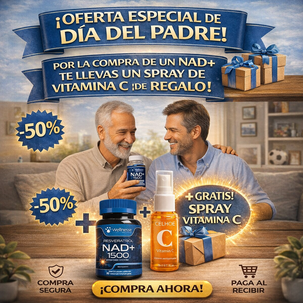 Oferta Dia del Padre💪 Nad + Spray Vitamina C