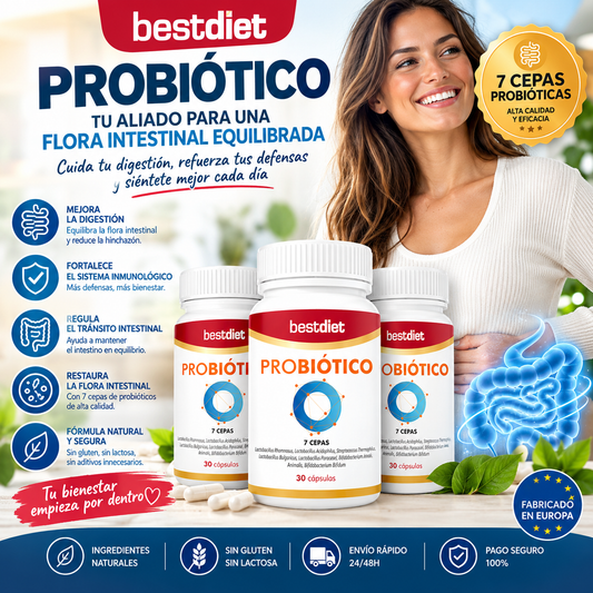 SUP Probiótico 30 Cápsulas – Salud Digestiva e Inmunidad