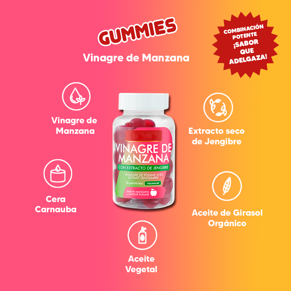 Gummies Vinagre de Manzana: Tu Aliado Natural para Bajar de Peso