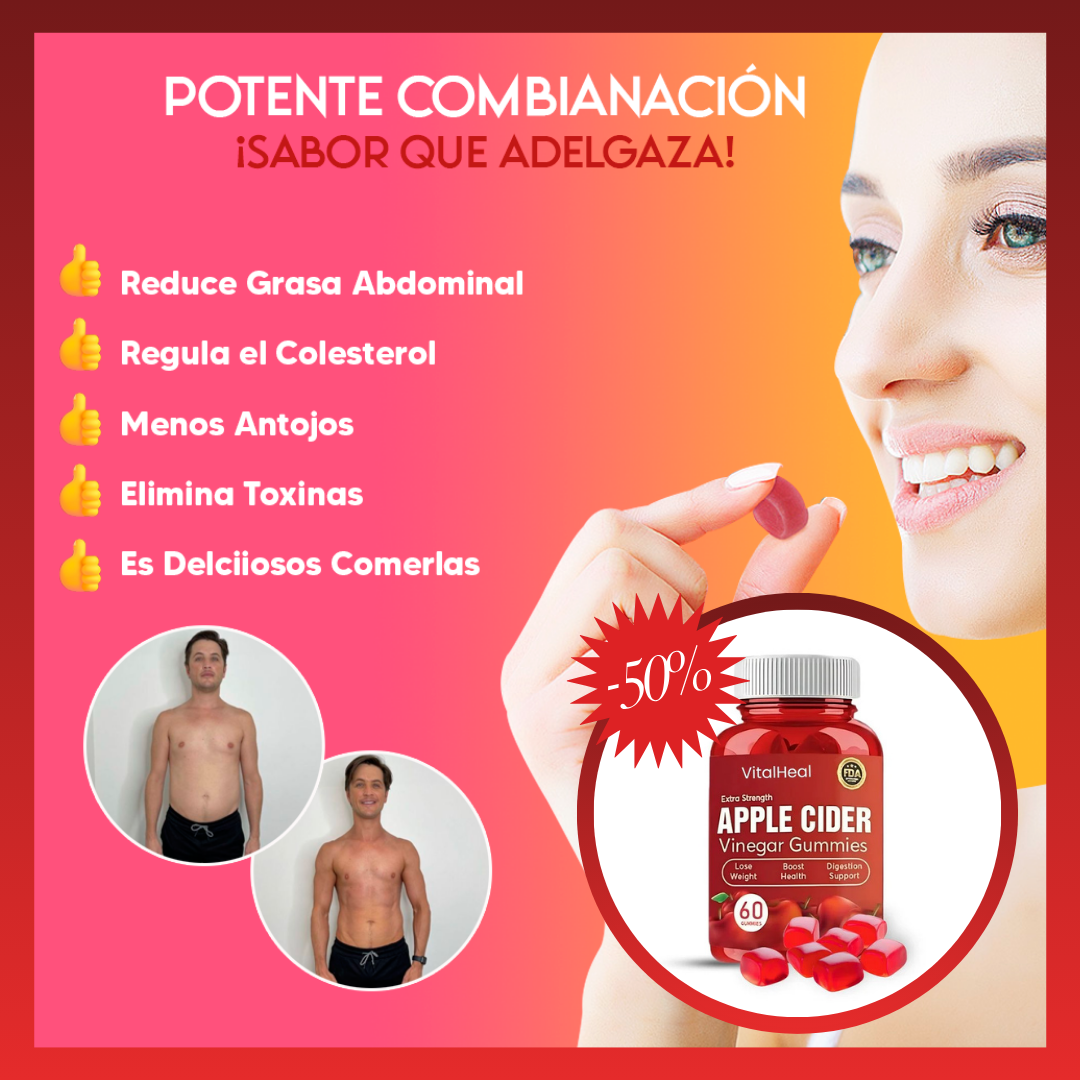 Gummies Vinagre de Manzana: Tu Aliado Natural para Bajar de Peso