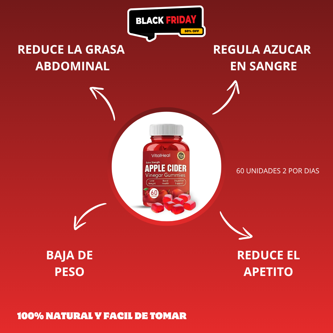 Gummies Vinagre de Manzana: Tu Aliado Natural para Bajar de Peso